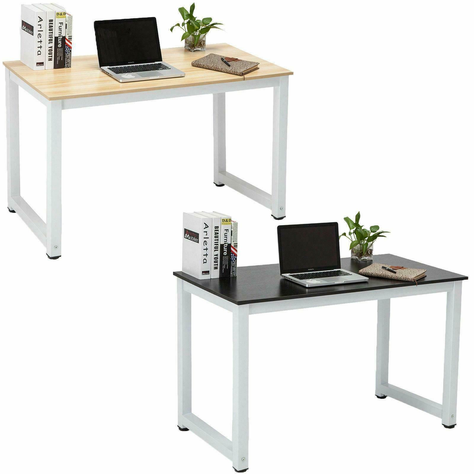 Computer Desk Laptop Writing Table Wood Workstation Home Office Furniture  black