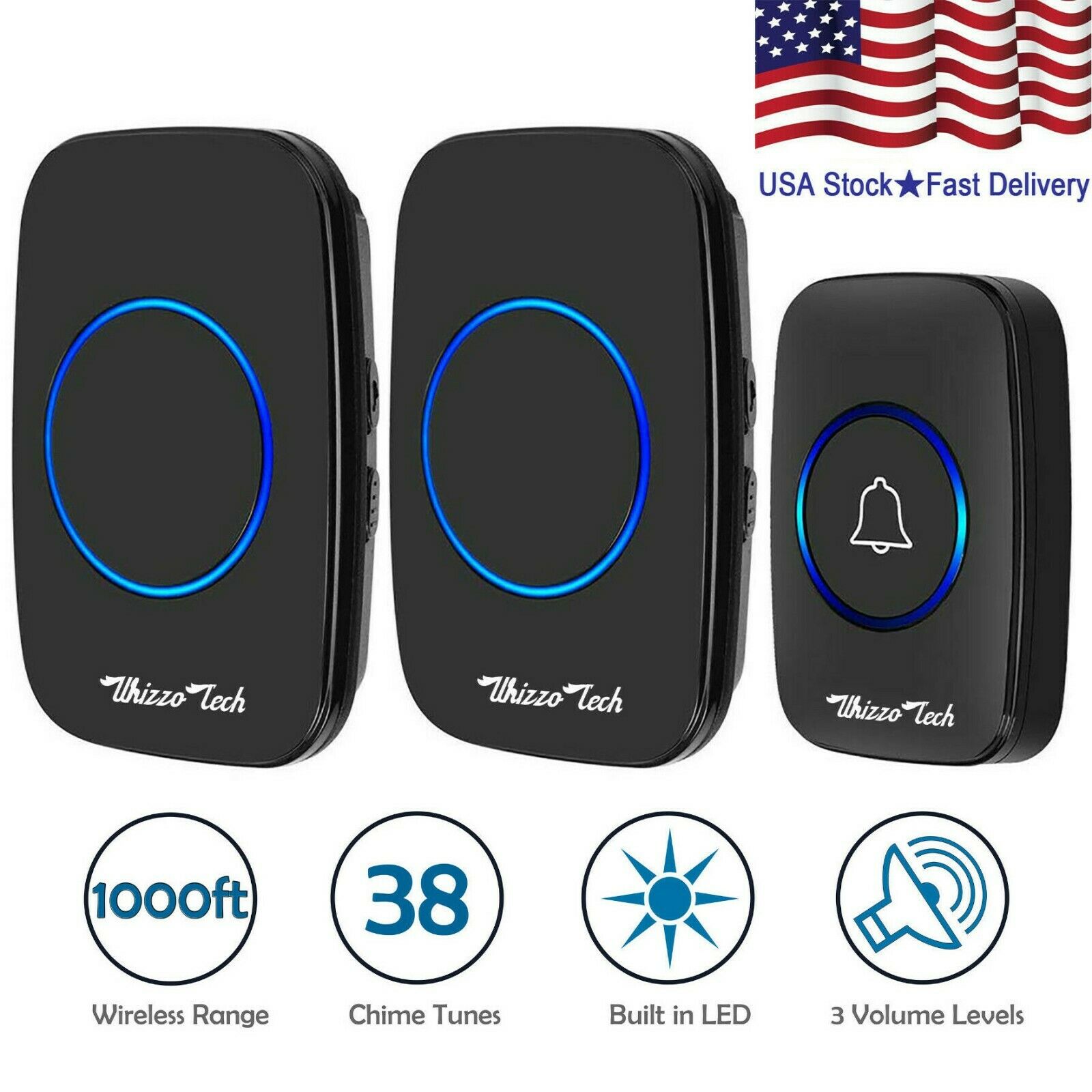 Wireless Doorbell Waterproof 2 plugin